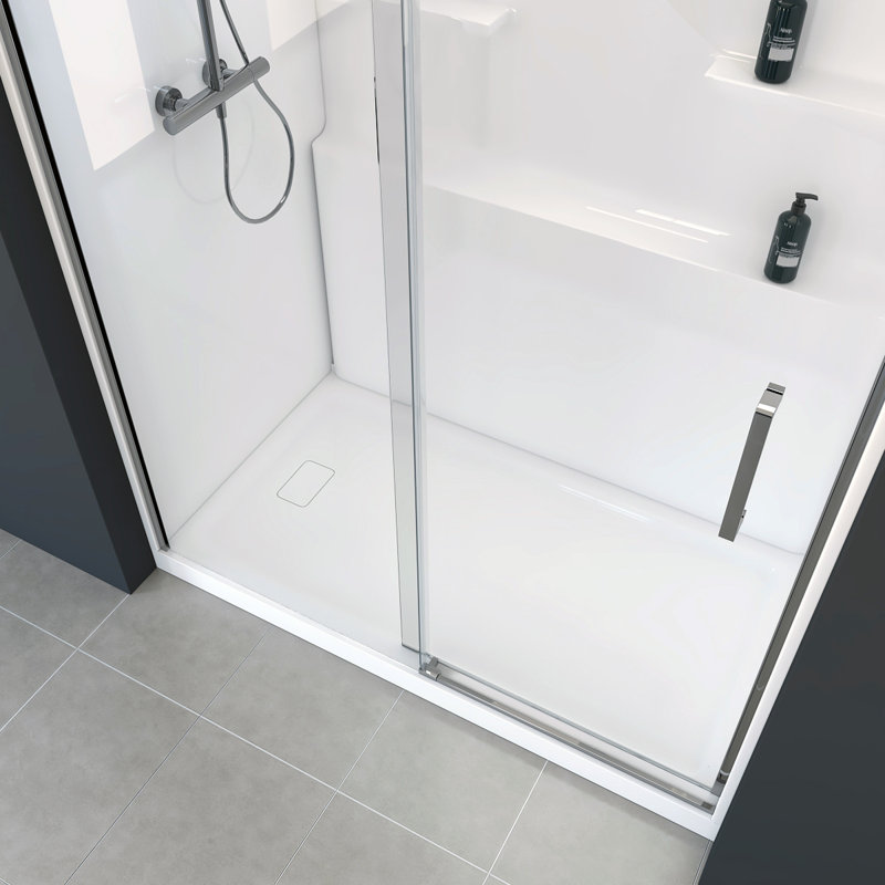 Pfanner 61" W X 32.06" D X 78.75" H Rectangle Shower Cabinet In Chrome Finish, Chrome