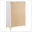 Commode rectangulaire blanche à 5 tiroirs Karena-512676046