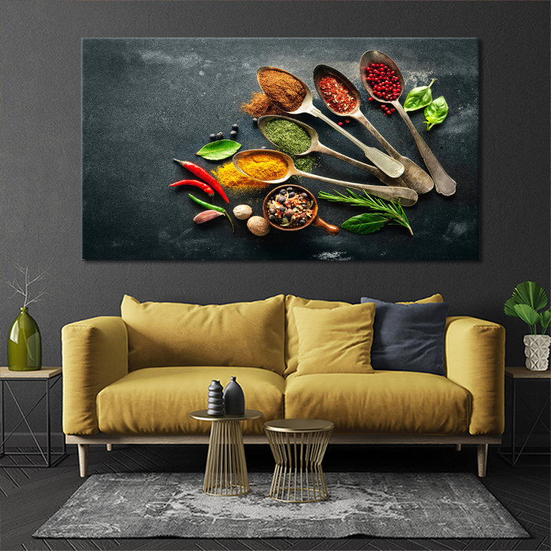 Food & Drink Collection Pinch Of Spice - Wrapped Canvas Print, 76cm H x 127cm W x 3.2cm D