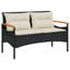  Garden Sofa Set Black