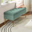 Banc de rangement rembourré en velours Kajana-1682510103
