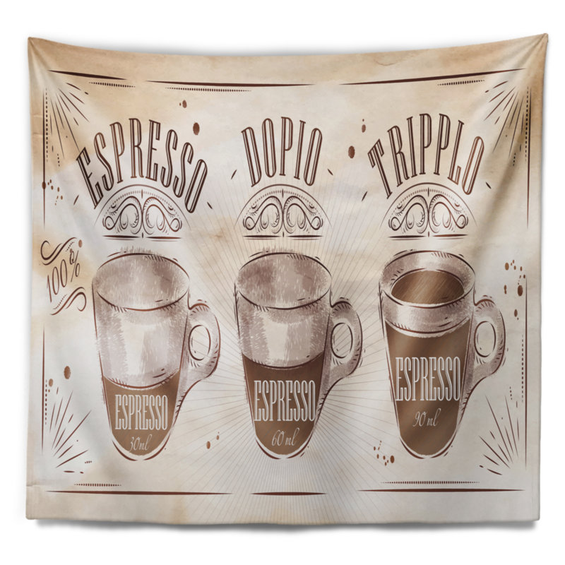 Tapisserie espresso kraf brun, H 32 po x l 39 po