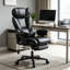 Fauteuil de bureau ergonomique pour joueur avec soutien lombaire et appui-tête réglables en hauteur