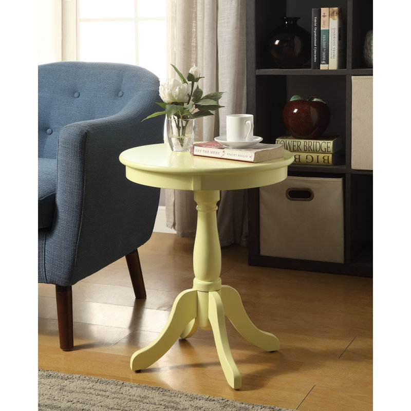 Table d'appoint à finition jaune clair Alger