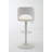 Hoskie Bar Stools Set Of 2 Modern Grey PU Counter Height Barstool, High Padded Swivel Adjustable Barstools With Back For Bar Counter And Kitchen Island-584577785-584577783