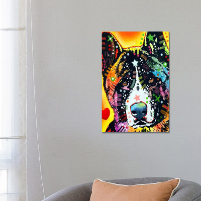 Akita 1 Piece Wrapped Canvas Painting