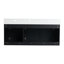 Meuble-lavabo mural de 48 po avec lavabo, cuve en résine à rebords épais Poids net du lavabo supérieur: 67,1 lb
