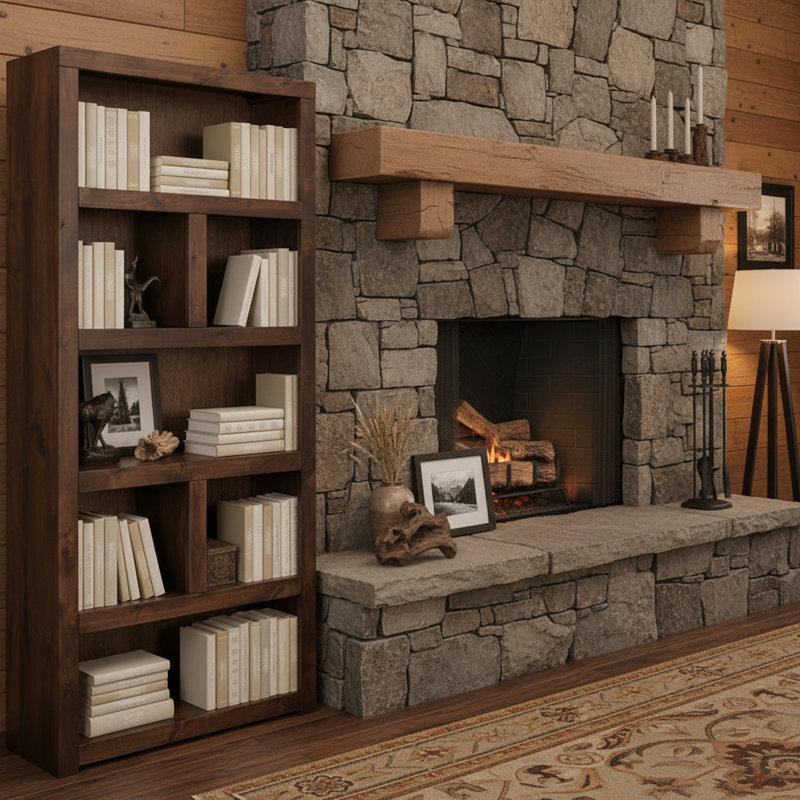 Elleise 79" H Solid Wood Fully Assembled Standard Bookcase