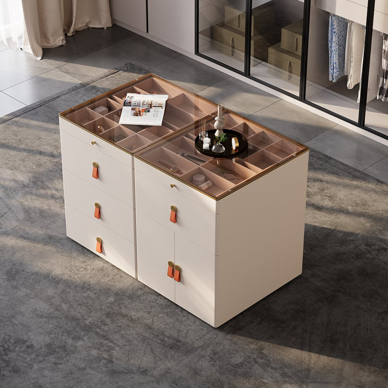 Rangement à bijoux avec commode 12 tiroirs Chanor