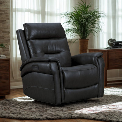 Dunky Leather Power Swivel Glider by Southern Motion