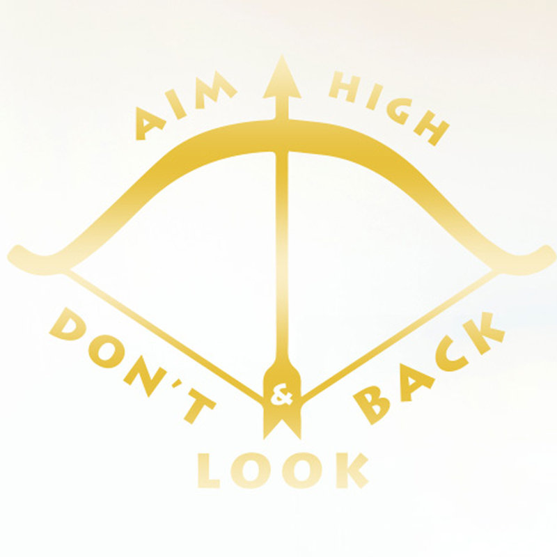 Wall Decal, Medium, Shiny Gold