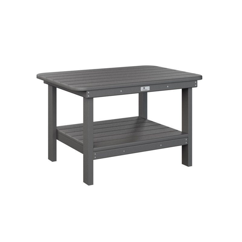  Table basse rectangulaire régulière gris fumée, Gris fumée