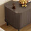 Enceinte de litière pour chat avec porte coulissante, pouvant servir de table d'appoint et de meuble télé