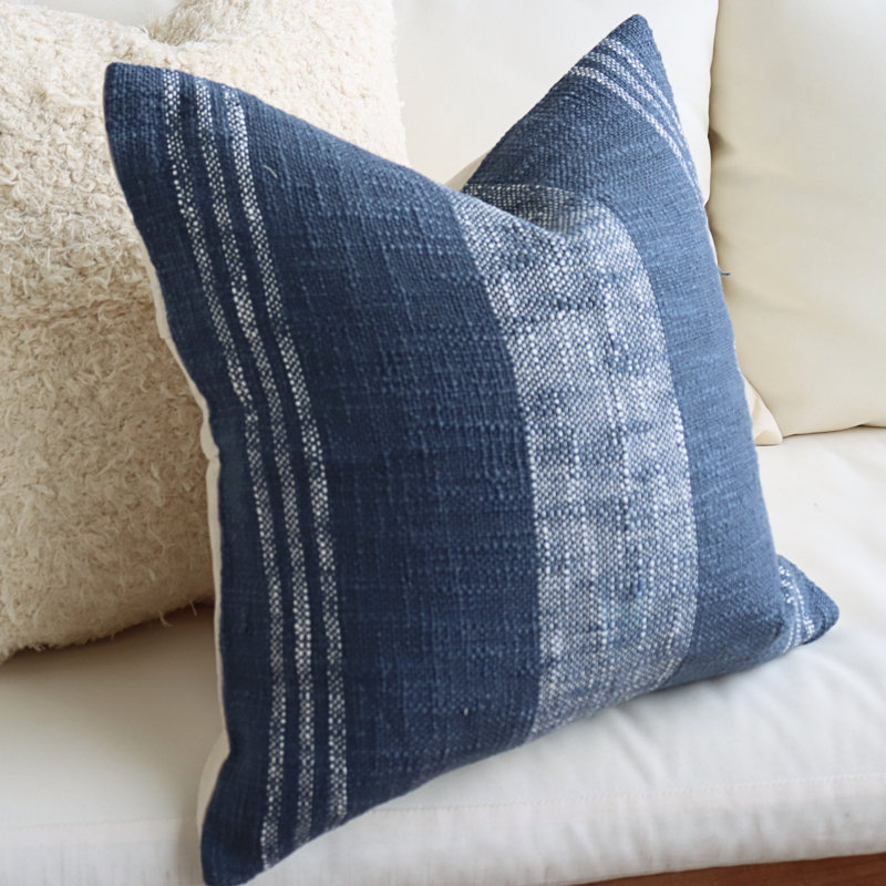  Striped Cotton Pillow Cover
