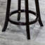 Tabouret pivotant à dossier en X de 24 po de hauteur comptoir, siège en tissu-1677019336