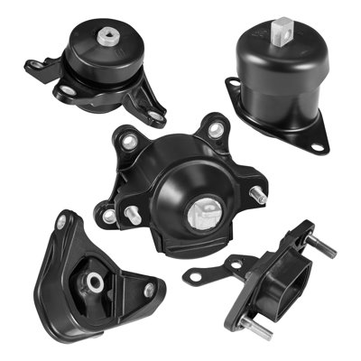 Engine Motor Mount and Transmission Mount Kit Replacement, Set of 5, Compatible with 2008-2012 Honda Accord 2.4L L4 and 2009-2013 Acura TSX 2.4L, Replace OE# A4565 A4572 A4570 A4584 A4561