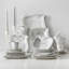 30-piece Marbling Grey Porcelain China Dinnerware Set, Service For 6 