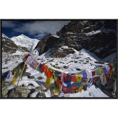 Prayer Flags at Five Thousand Meters' Framed Photographic Print on Canvas -  East Urban Home, URBH3681 38219169