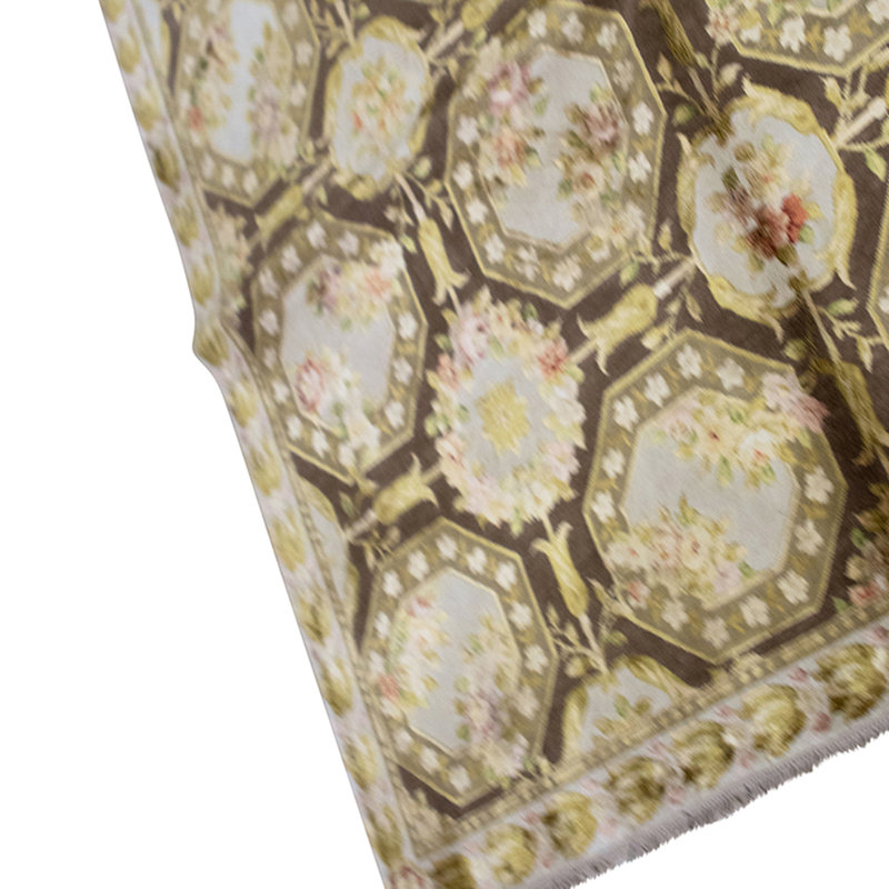 Handmade Silk and Wool Area Rug