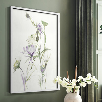 Late Summer Wildflowers II V30 Framed Print - Solid Wood