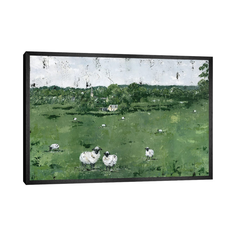 English Countryside by Ashley Bradley - Print on Canvas, 66.04 cm H x 45.72 cm W, Black Framed