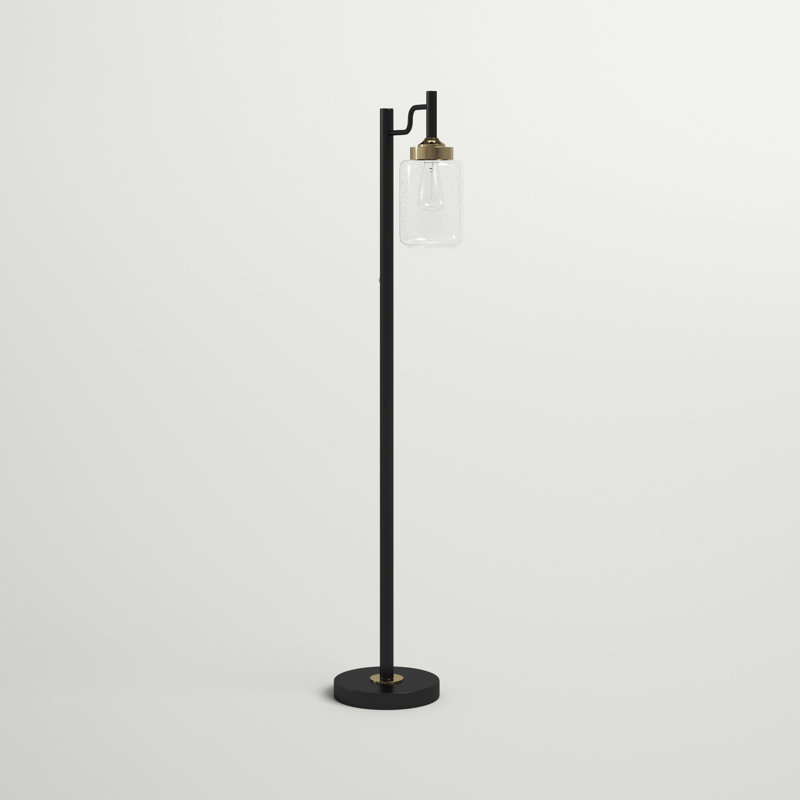 Altia 61'' Black Swing Arm Floor Lamp
