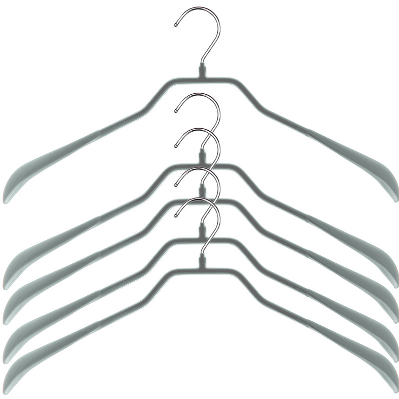 Cintre en métal antidérapant Bodyform, Argent, H 9 po x l 16,5 po x P 1,25 po
