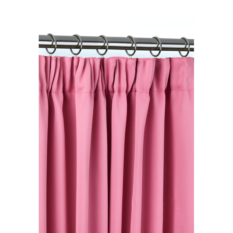 Cozine Blackout Curtain Pair, 168 W x 137 D cm, Pink