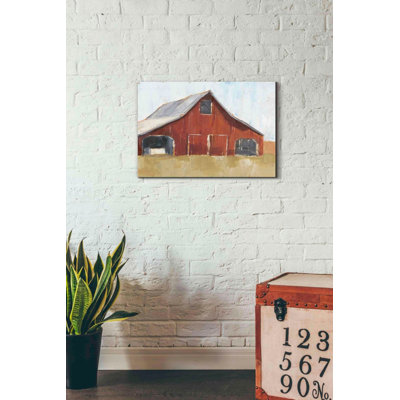 «Rustic Red Barn I» par Ethan Harper, art mural sur toile