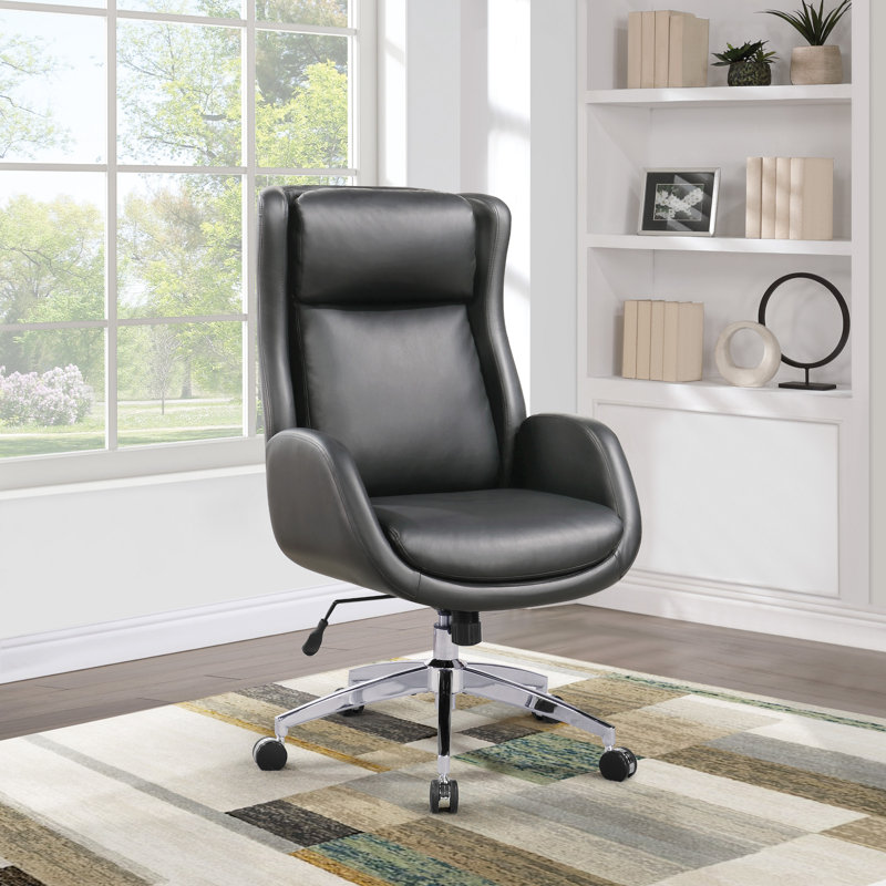 Fauteuil de direction avec appui-tête Blanchard, Noir