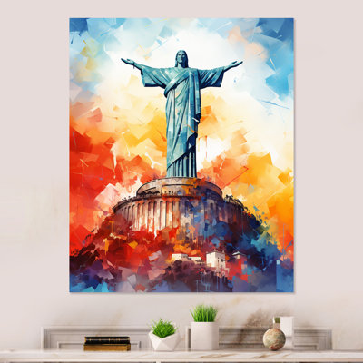 Statue Popart Christ le Rédempteur - Christianisme, art mural en métal
