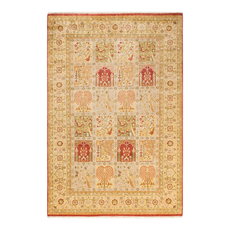 Classic One-of-a-Kind 6' 1" X 9' 0" Hand Knotted Area Rug