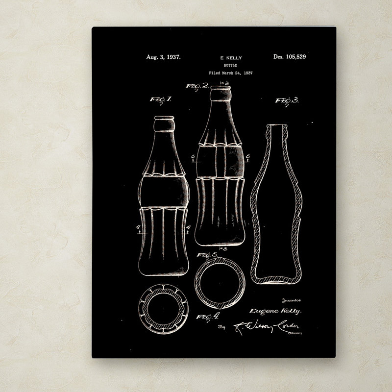 «Coca Cola Bottle», 1937 - impression sur toile tendue, H 47 po x l 35 po x P 2 po