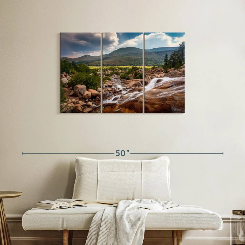 Alvord Rocky Mountains Park Stream, 24" H x 38" W