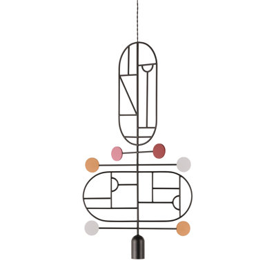 Wooden Dots 1 - Light Unique/Statement Pendant
