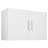 Laundry Room Wall Cabinet, 2-Tier Wall Mounted Hanging Cabinet with 2 Doors, Cupboard Organizer with Adjustable Shelf, for Bathroom, Kitchen, Garage, Laundry, 16 x 36 x 24 in (D x W x H), White