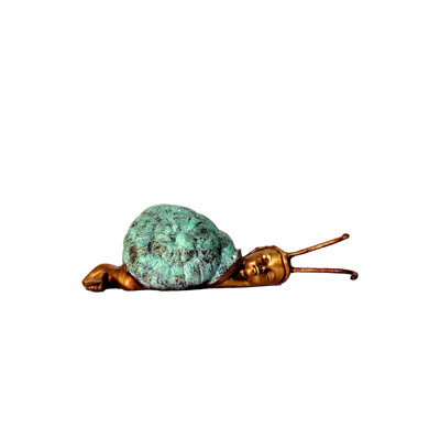 Snail Bronze Garden Statue