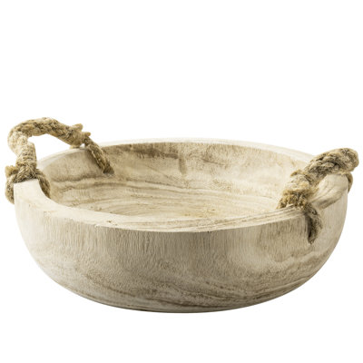 Handmade Wood Decorative Fruit Bowl