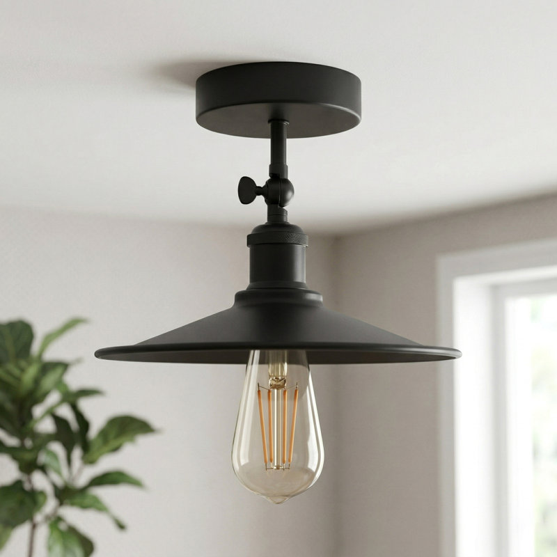 Semi Flush Mount, Black