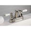 Kingston Brass Restoration Two-Handle 3-Hole Deck Mount 4" Centerset Bathroom Faucet-40035641