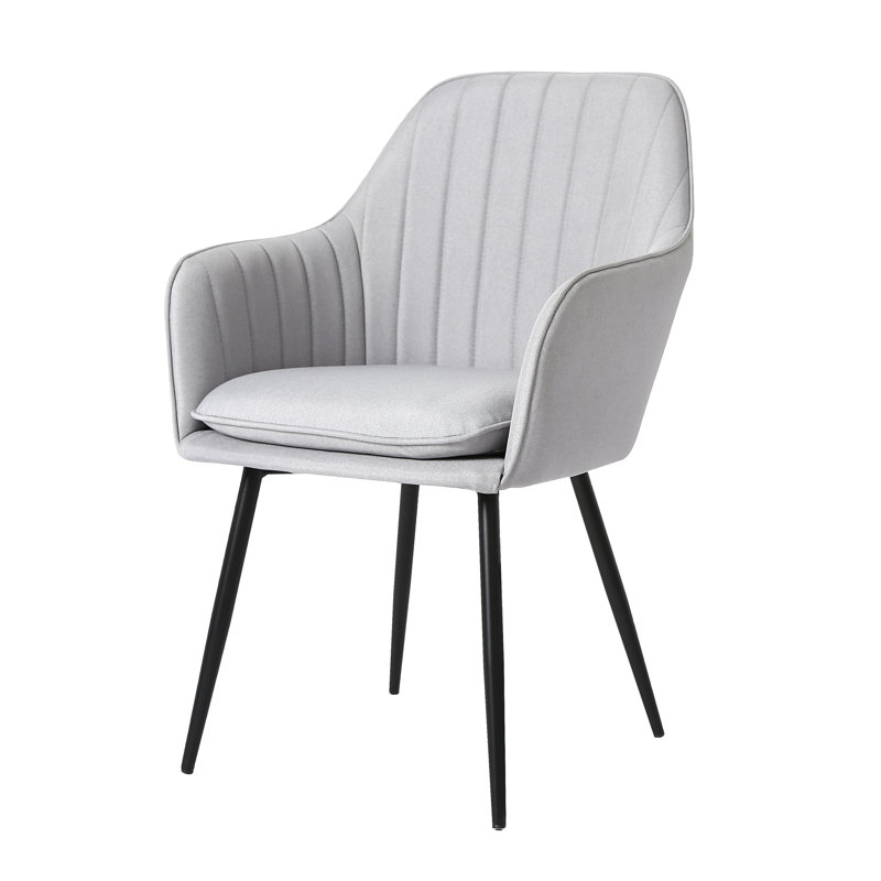 Kirksville Upholstered Armchair, Light Grey