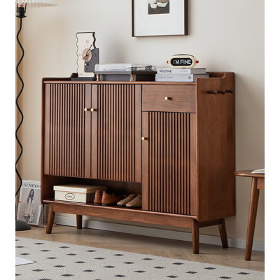 Modern Simple Light Fence Door Large Capacity Shoe Storage