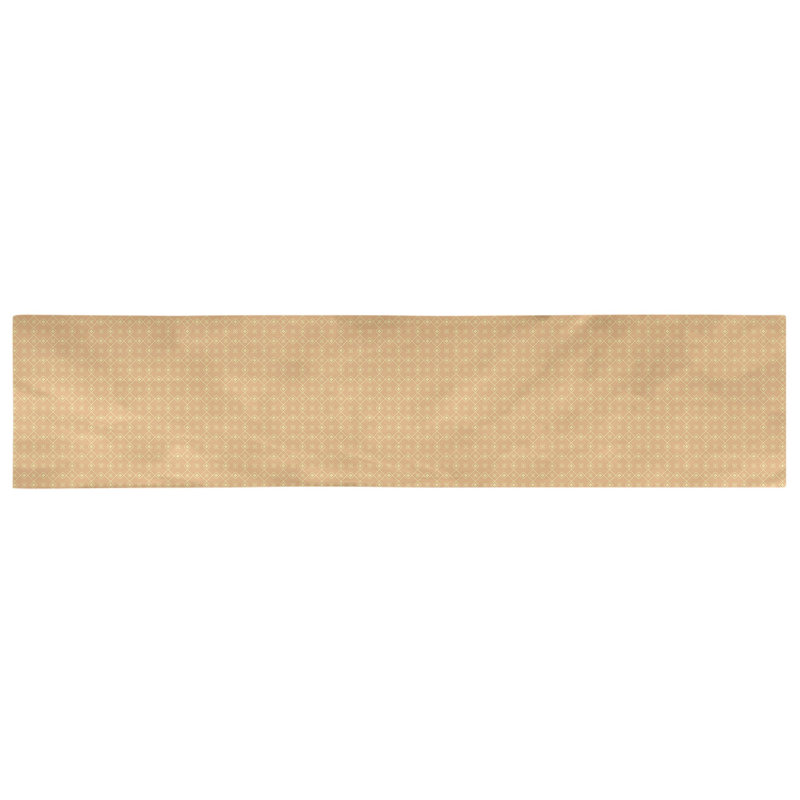 Chemin de table Avicia, 72 po x 16 po, Polyester, Orange / jaune pâle