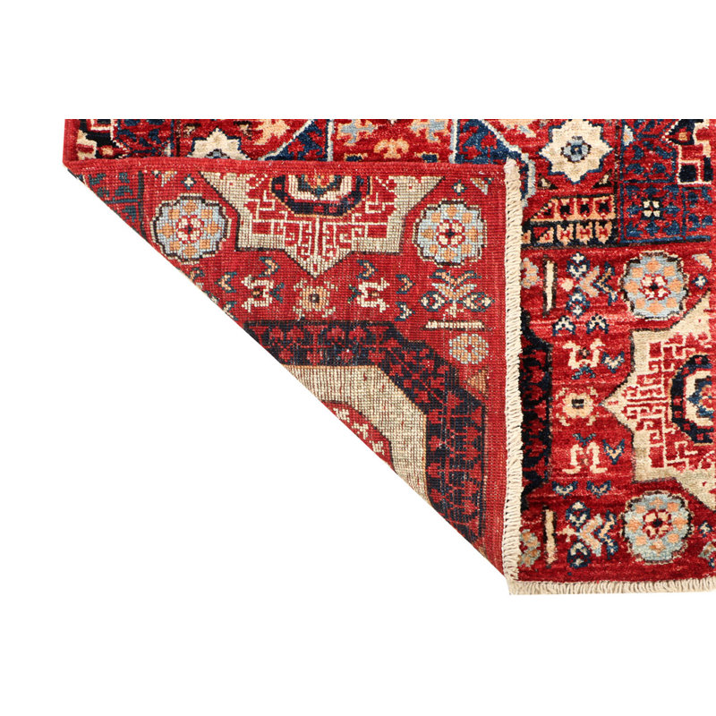 Tapis noué à la main de haute qualité, Chemin de table 2 pi x 5 pi 1 po