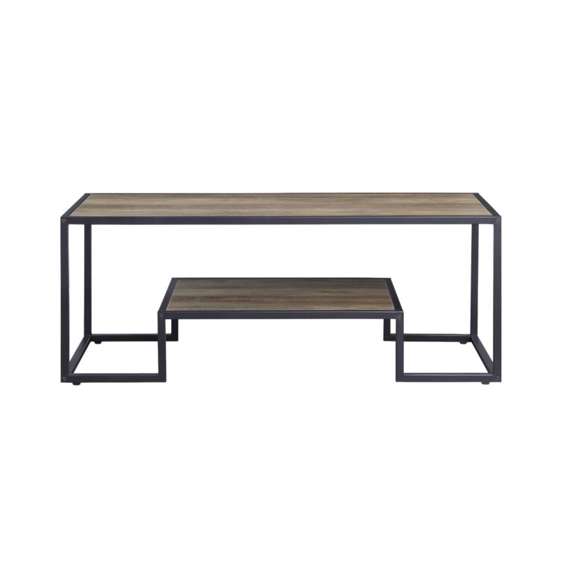 Rectangular Coffee Table With  1 Tier Shelf