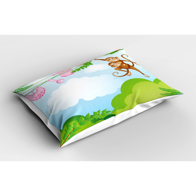 Ensemble de 2 taies décoratives à motif de singe ambes 26 po x 20 po Ambesonne Ambesonne