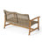 Genola WOOD + WICKER LOVESEAT