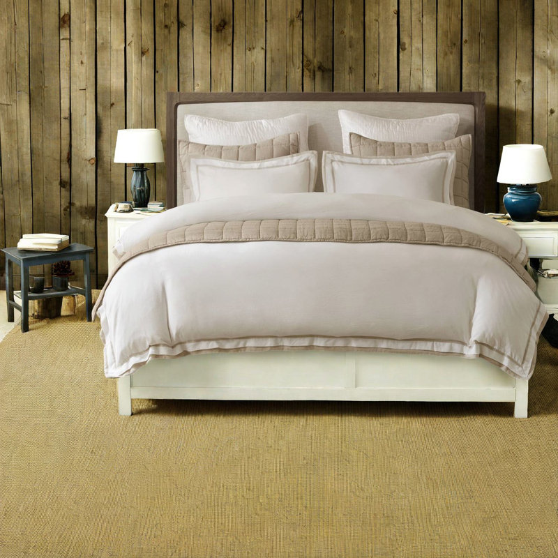 Premium Breathable Bedding Sets, King Size Linen Blend, Modern Neutral Design For Home Comfort