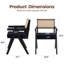 Rattan Dining Chair with Solid Wood Frame-864429668
