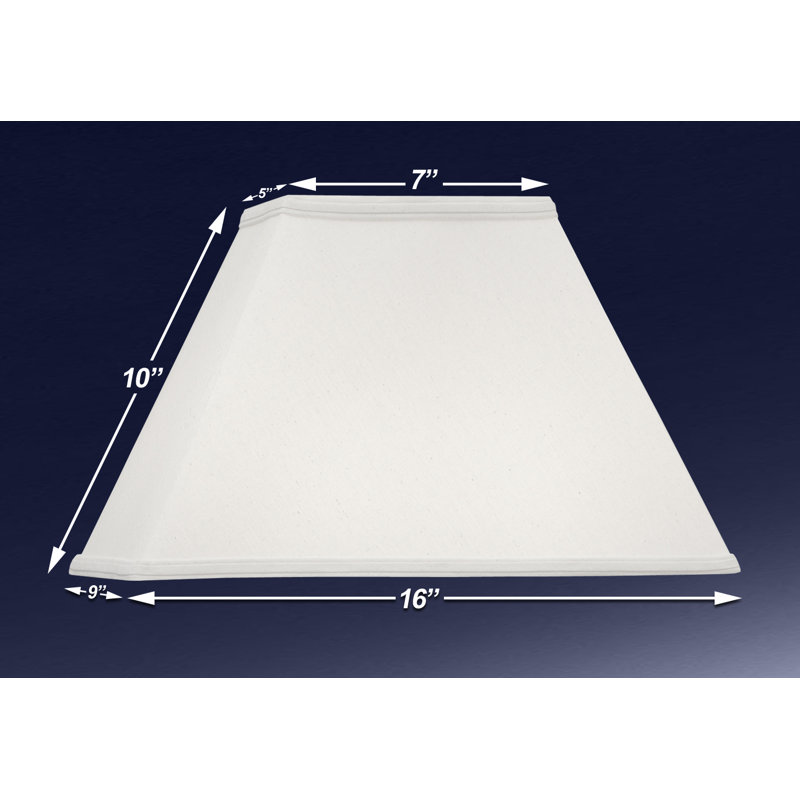 9.5'' H x 9'' W Linen Rectangle Lamp Shade